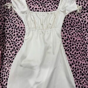Tiger Mist Satin White Dress